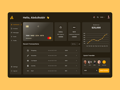 Banking App Dashboard dashboard figma finance app product design ui ux