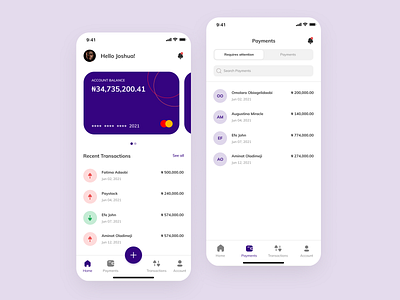 Fintech app - Mobile App