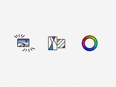 Icons for an e-commerce artshop