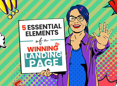 5 Essential Elements of a Winning Landing Page branding design illustration landing page design logo web design web design auckland web design nz webdigital website design