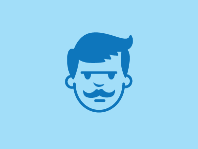 Mustache Man character illustration mustache