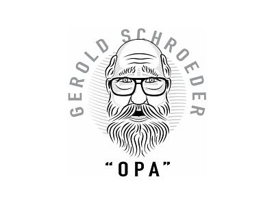 Opa Logo illustration portrait