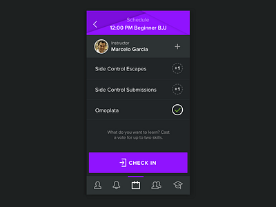 Everyone wants to learn the Omoplata. app icons martial arts mobile schedule