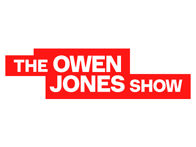 The Owen Jones Show branding design flat icon logo minimal typography