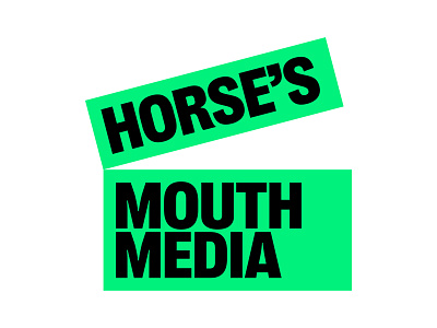 Horse's Mouth Media branding flat icon illustration logo typography