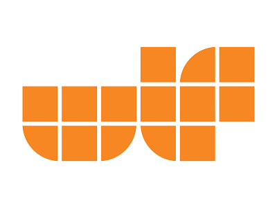 Woodville branding flat icon logo typography