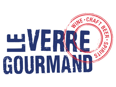 Le Verre Gourmand branding design icon logo typography
