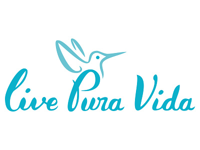 Live Pura Vida branding design icon illustration logo typography
