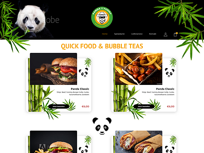 Panda Yummy design graphic design