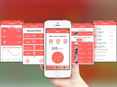 Phlex ios7 Fitness App 7 app fitness ios ios7 iphone ui ux