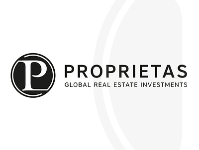 Proprietas - Global Real Estate Investments brand brand design branding logo property real estate