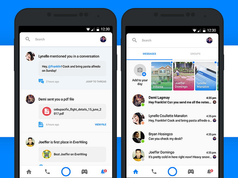 Messenger Notifications by Franklin John on Dribbble