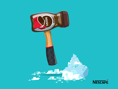 Breaking the Ice advertising chriswalkman coffee content freelance illustration nescafe ogilvy socialmedia vector
