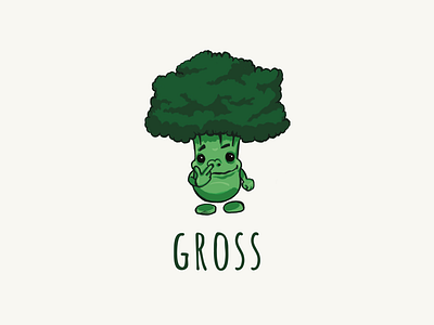 Broccolis are gross art artist broccoli designer funny graphic design graphicdesign health illustration lettering typography vector vegetables