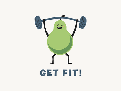 Get fit! advice art artist designer fitness funny graphic design graphicdesign healthy illustration lettering society typography