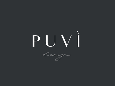 PUVÌ design - logotype design graphic design logo logotype development style