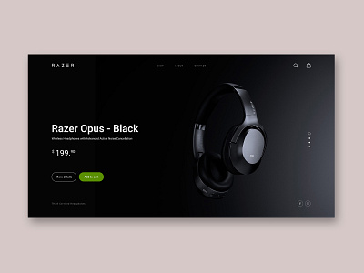 RAZER | desktop concept concept desktop digital graphic design ui web webdesign