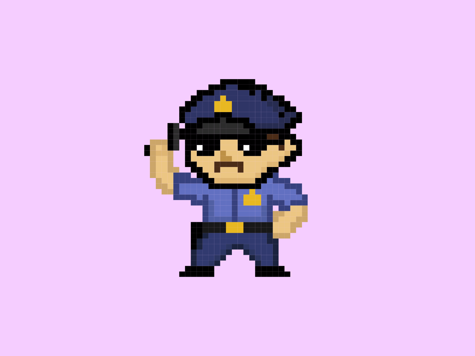 Pixel Art Police Officer by Tosca Digital on Dribbble