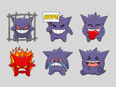 Twitch Emotes angry badges cartoon chibi cute discord emoji emotes expression game ganger icon illustration laugh love pokemon sad sub badge twitch youtube