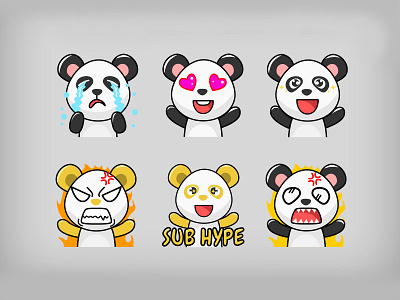 Panda Twitch Emotes