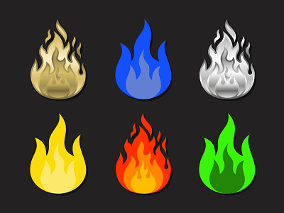 Fire Twitch Emotes art badges cartoon draw emote emotes fire flame flat game illustration sub badges twitch twitchemote vector