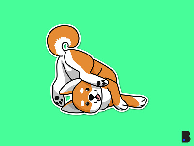 Silly Dog animal animal art cartoon character children cute design dog flat illustration pet silly vector