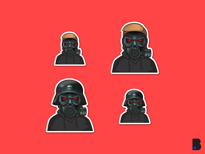 Gas Mask Emote badge badges custom custom emote emote emotes facebook game gas gas mask mask streaming sub badge twitch youtube