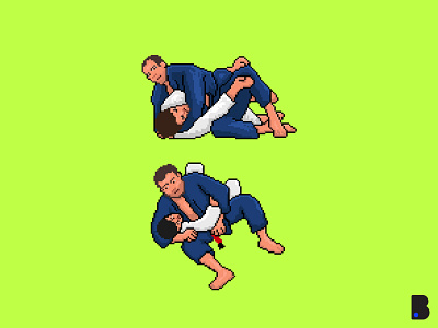 Jiu JitSu Pixel Art