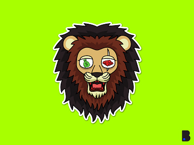 Lion King animal art cartoon character cute draw illustration king lion lion king mascot vector