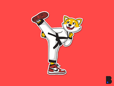 Karate animal art clean design flat graphic graphic design icon illustration illustrator logo minimal vector