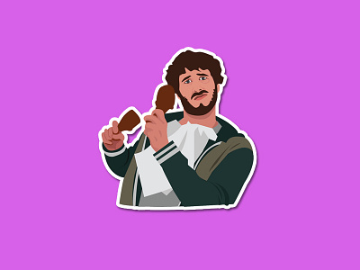 Rapper Illustration drum stick emoji men emoji people emoji rapper illustration singer emoji