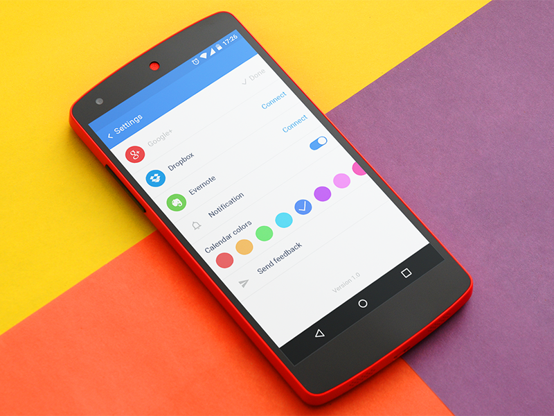 how to make a simple android program material design