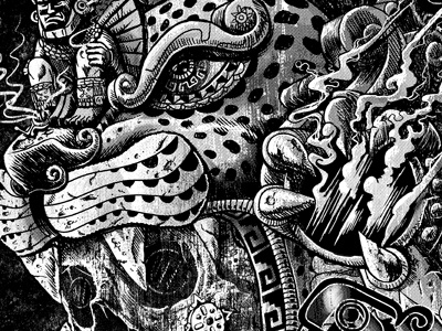 Jaguar Warrior aztec jaguar mexica serpents skull tezcatlipoca
