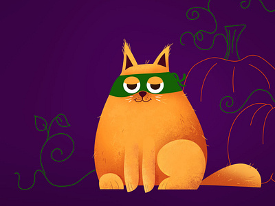 Happy Pumpkin adorable cat concept art design digital illustration digitalart happy halloween illustration pumpkins vector vector art vector illustration vectorart