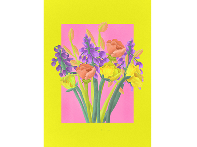 January Flowers 🌼 colors flashy flowers illustration summer