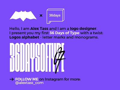 36 Days of Type - 36 Days of logos, letter marks and monograms