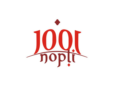 1001 nopti (1001 nights) restaurant logo design arabian brand creative identity logo logo design logo designer nights number oriental symbol type typography wordmark