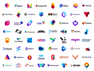 2019 - 2020 logo design portfolio by Alex Tass, logo designer on Dribbble