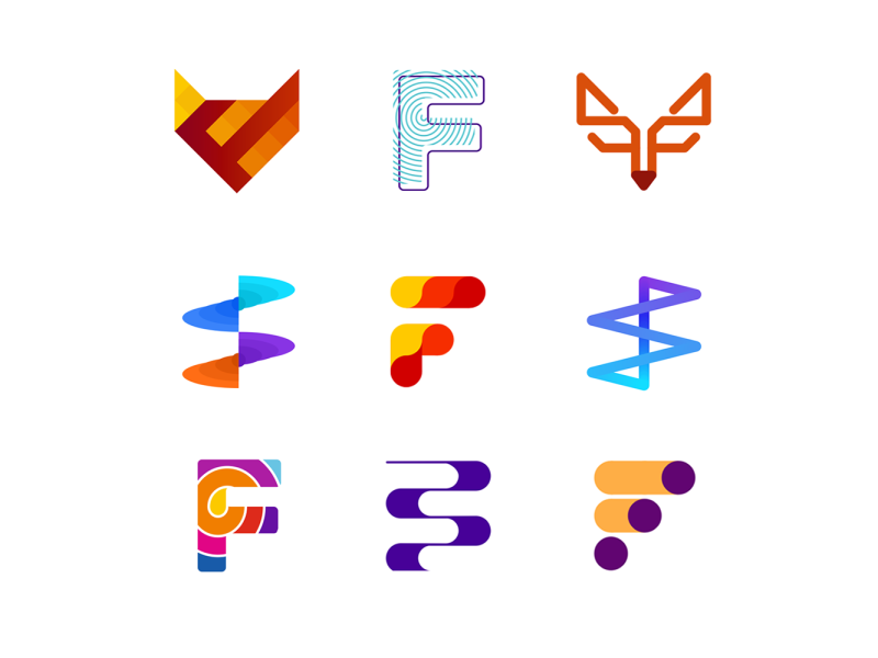 LOGO Alphabet: letter F by Alex Tass, logo designer on Dribbble