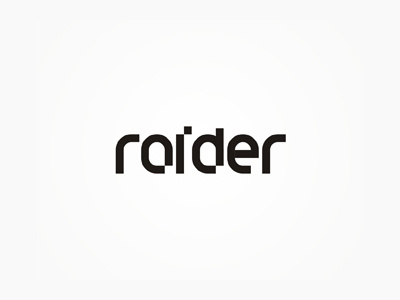 raider - electronic music events organizer logo design brand creative custom font identity logo logo design logo designer logotype type typography wordmark