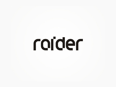 raider - electronic music events organizer logo design