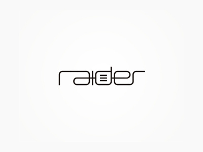 raider - electronic music events organizer logo design brand creative custom font identity logo logo design logo designer logotype type typography wordmark