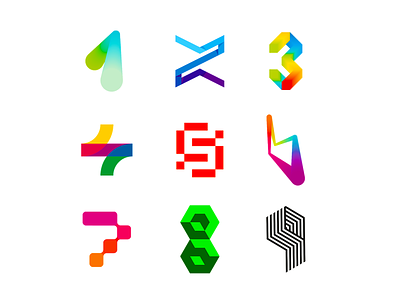 LOGO Alphabet: 1 - 9 numbers