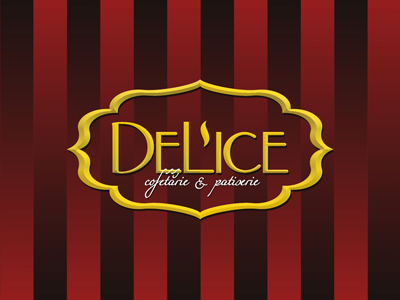 Delice logo + wrapping pattern for chocolate shop by Alex Tass, logo ...