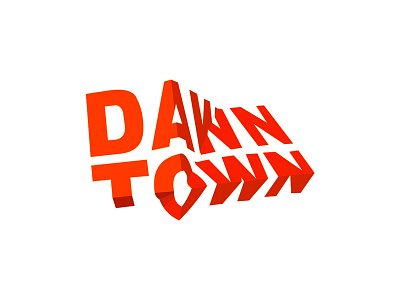 DawnTown modern architecture logo design