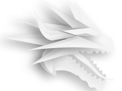 the ice dragon illustration / web design