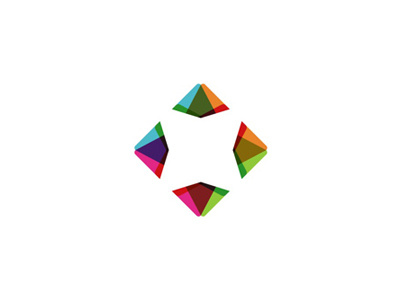 Diamond v2 logo design symbol