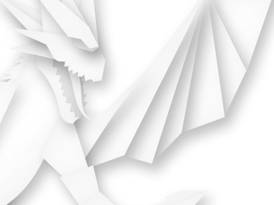 another ice dragon illustration / web design