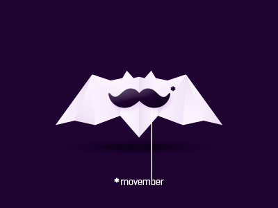 Movember* bat special alex tass bat bats logo logo design logo designer moustache movember mustache november stache symbol