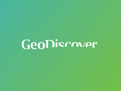 GeoDiscover logo design discover earth geographic information systems geography gis green it logo logo design logotype triangulated irregular networks word mark wordmark